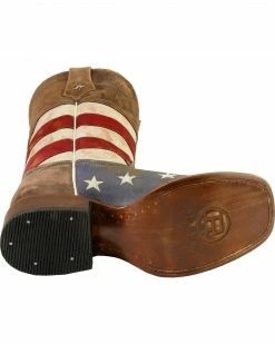 Roper American Flag Cowboy Boots - Square Toe For Men's Blue 14 Roper American Flag Cowboy Boots - Square Toe For Men's Blue -Roper Shop 036F58 83 BM