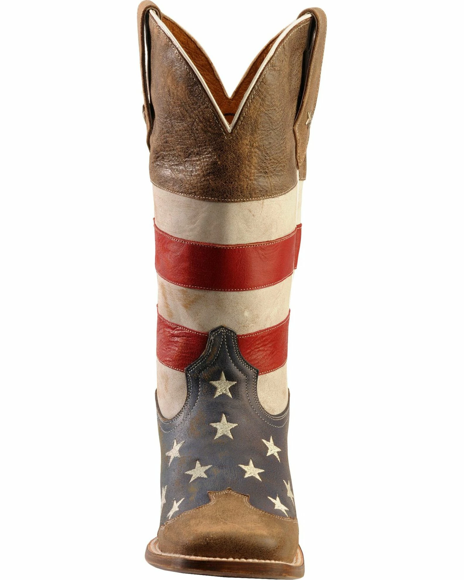 Roper American Flag Cowboy Boots - Square Toe For Men's Blue 6 Roper American Flag Cowboy Boots - Square Toe For Men's Blue - Image 4
