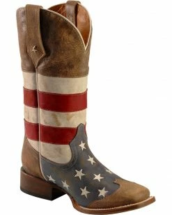 Roper American Flag Cowboy Boots - Square Toe For Men's Blue 17 Roper American Flag Cowboy Boots - Square Toe For Men's Blue -Roper Shop 036F58 83 P1 1