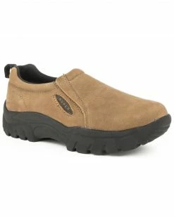 Roper Men's Performance Sport Slip-On Work Shoes Brown