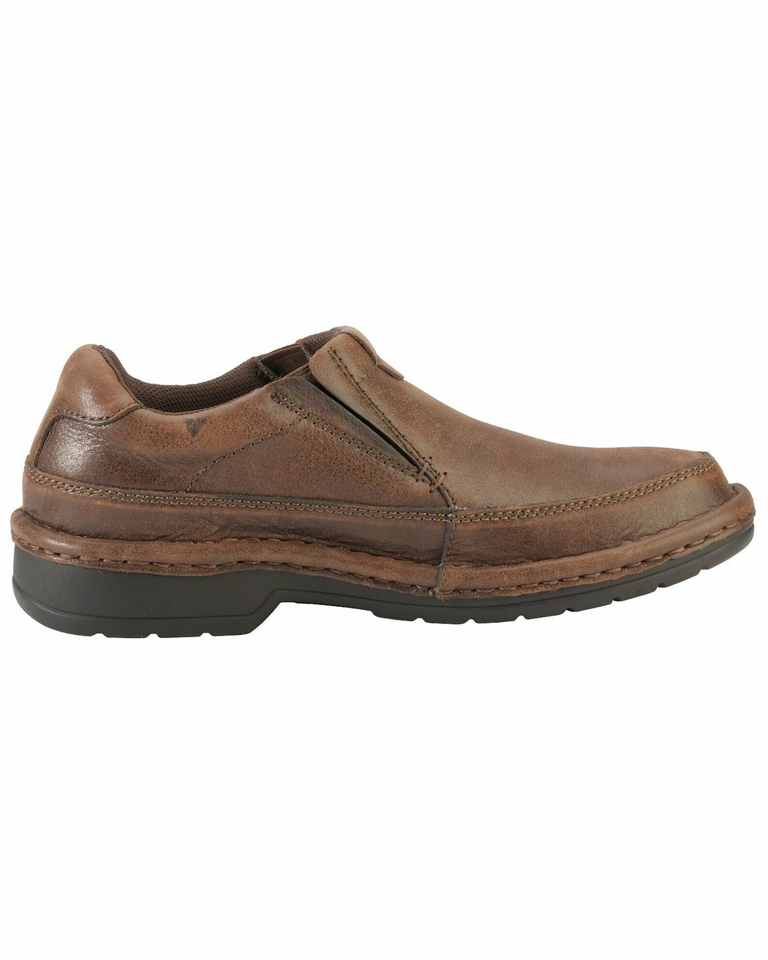 Roper Men's Casual Slip-On Shoes Brown 4 Roper Men's Casual Slip-On Shoes Brown - Image 2