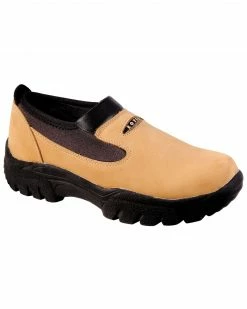 Roper Performance Slip-On Shoes - Round Toe For Men's Brown