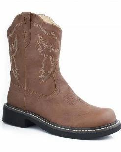 Roper Women's Chunk Riderlite 2 Western Boots Brown