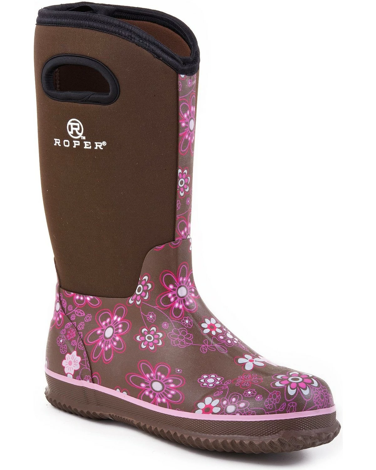 Roper Women's Neoprene Barnyard Work Boots Brown 4 Roper Women's Neoprene Barnyard Work Boots Brown - Image 2