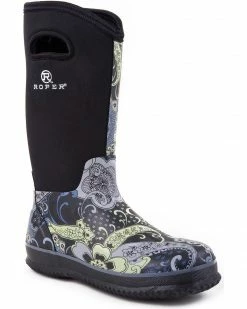 Roper Women's Neoprene Barnyard Work Boots Brown 7 Roper Women's Neoprene Barnyard Work Boots Brown -Roper Shop 045N78 89 P1