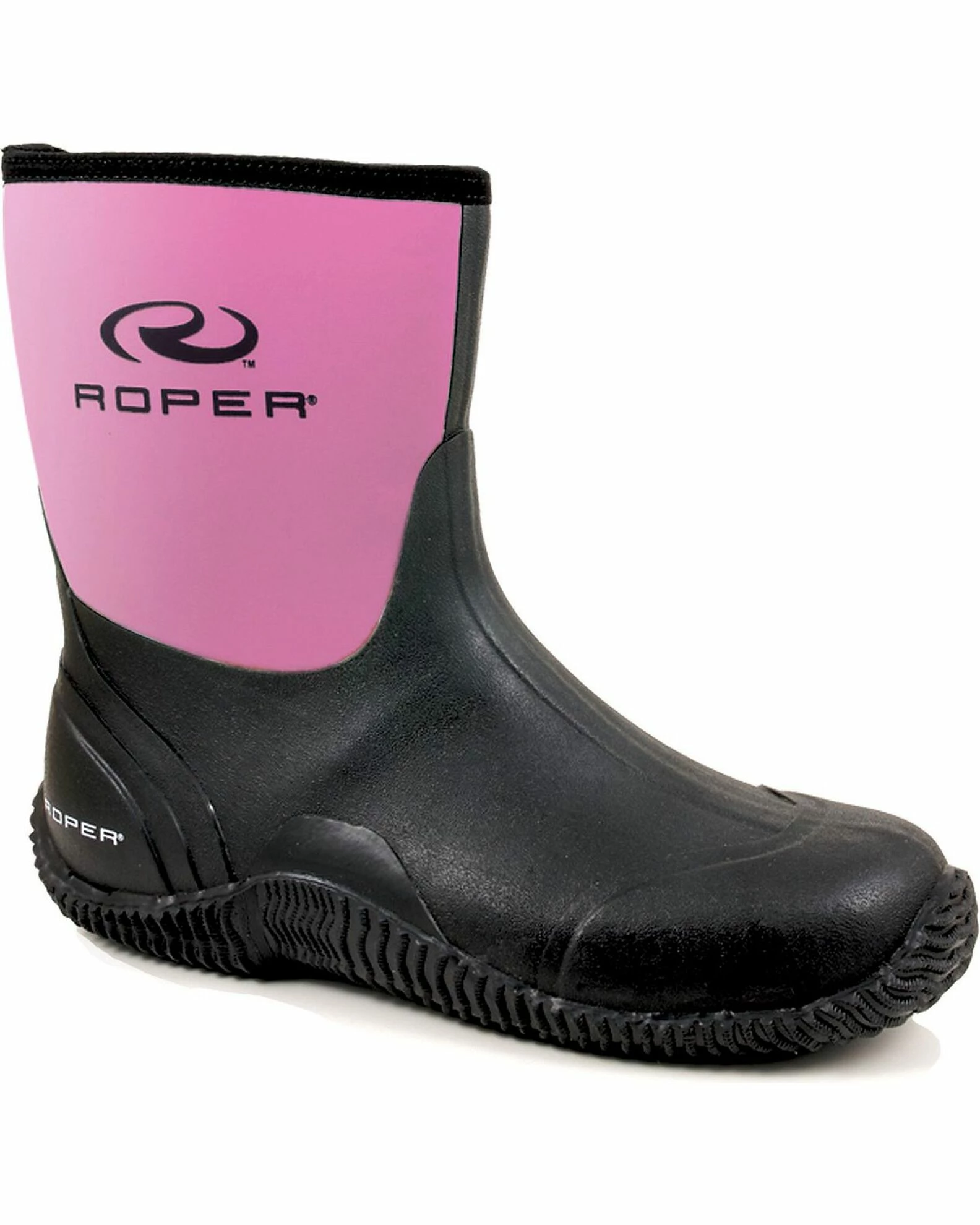 Roper Women's Neoprene Barn Boots Pink 3 Roper Women's Neoprene Barn Boots Pink