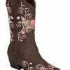 Roper Kid's Winged Heart Western Boots For Girls' Brown 1 Roper Kid's Winged Heart Western Boots For Girls' Brown -Roper Shop 053832 41 P1