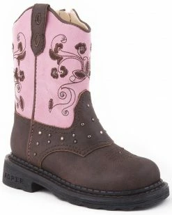 Roper Infant Girls' Light Up Western Boots For Toddler-Girls' Brown 5 Roper Infant Girls' Light Up Western Boots For Toddler-Girls' Brown -Roper Shop 053841 41 P1 1