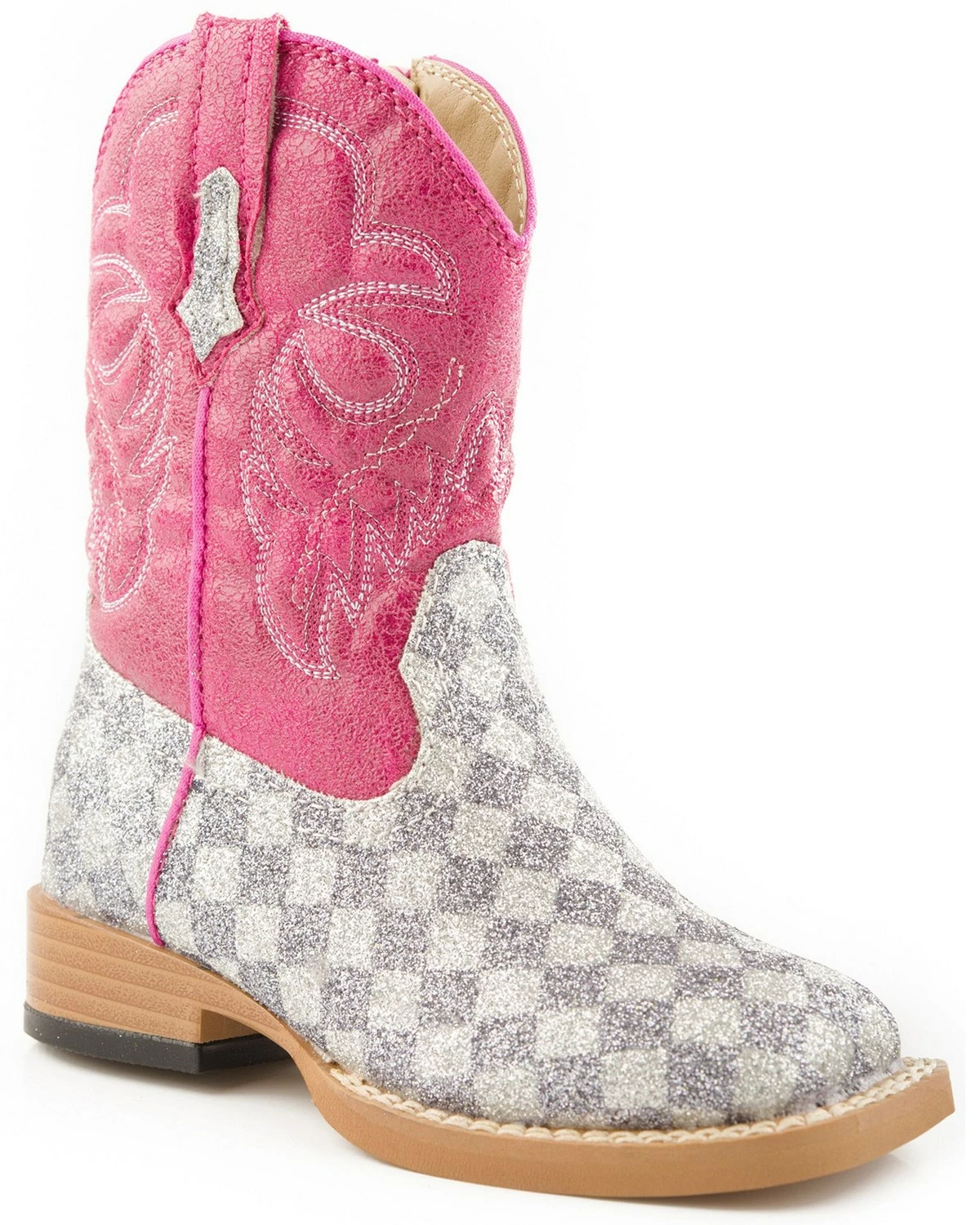 Roper Infant Glitter Western Boots For Toddler-Girls' Pink 5 Roper Infant Glitter Western Boots For Toddler-Girls' Pink - Image 3