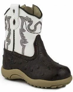 Roper Infant's Ostrich Western Boots For Infant-Boys' Brown -Roper Shop 053F74 41 P1