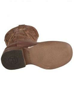 Roper Boys' Brown And Tan Texson Boots - Round Toe -Roper Shop 053K37 41 BM