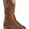 Roper Boys' Brown And Tan Texson Boots - Round Toe