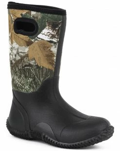 Roper Youth Boys' Camo Barnyard Boots - Round Toe Black 5 Roper Youth Boys' Camo Barnyard Boots - Round Toe Black -Roper Shop 053K54 89 P1 1