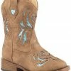 Roper Toddler Girls' Tan Glitter Breeze Cowgirl Boots - Square Toe For Toddler-Girls' 1 Roper Toddler Girls' Tan Glitter Breeze Cowgirl Boots - Square Toe For Toddler-Girls' -Roper Shop 053U41 22 P1