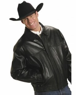 Roper Lamb Touch Nappa Bomber Jacket For Men's Brown -Roper Shop 082C77 89 P1 1