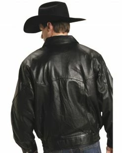 Roper Lamb Touch Nappa Bomber Jacket For Men's Brown -Roper Shop 082C77 89 P2