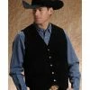 Roper Men's Black Suede Vest 2 Roper Men's Black Suede Vest -Roper Shop 082C88 89 P1