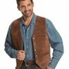 Roper Suede Vest For Men's Brown -Roper Shop 082C92 41 P1