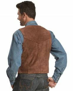 Roper Suede Vest For Men's Brown -Roper Shop 082C92 41 P2
