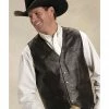 Roper Men's Basic Western Lambskin Vest - Tall Brown 1 Roper Men's Basic Western Lambskin Vest - Tall Brown -Roper Shop 082D29 41 P1