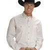 Roper Men's Solid Poplin Long Sleeve Western Shirt - Big & Tall Khaki -Roper Shop 083J81 01 P1