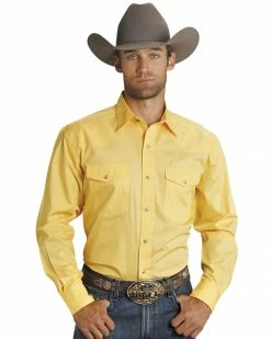 Roper Men's Amarillo Collection Solid Long Sleeve Western Shirt Red 21 Roper Men's Amarillo Collection Solid Long Sleeve Western Shirt Red -Roper Shop 0924J8 10 P1