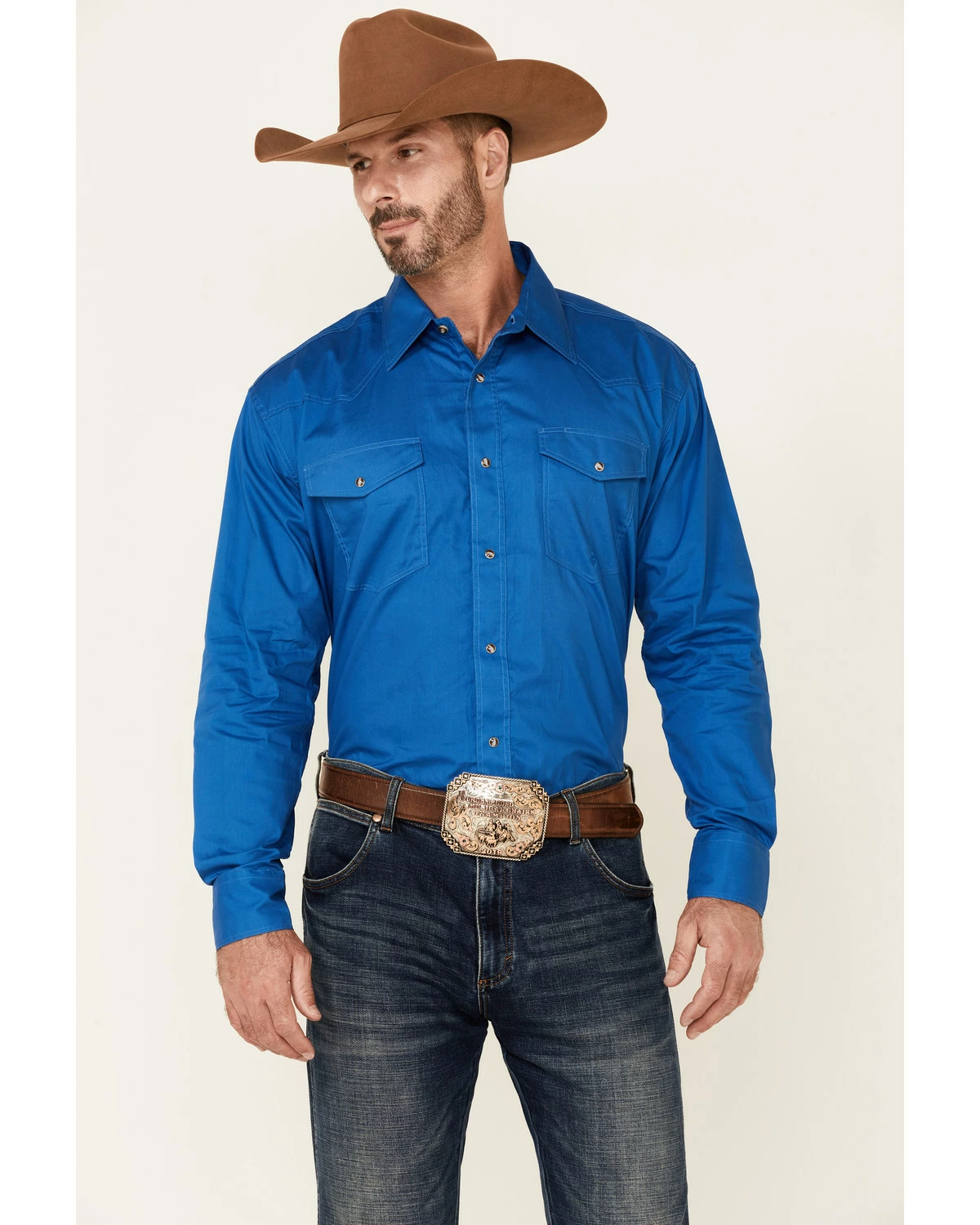 Roper Men's Amarillo Collection Solid Long Sleeve Western Shirt Red 10 Roper Men's Amarillo Collection Solid Long Sleeve Western Shirt Red - Image 9