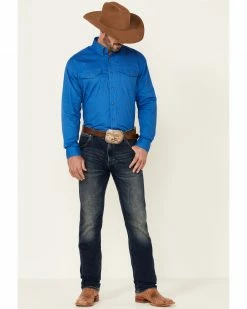 Roper Men's Solid Amarillo Collection Long Sleeve Western Shirt -Roper Shop 0924J9 95 P2
