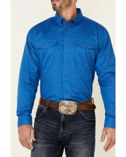 Roper Men's Solid Amarillo Collection Long Sleeve Western Shirt -Roper Shop 0924J9 95 P3
