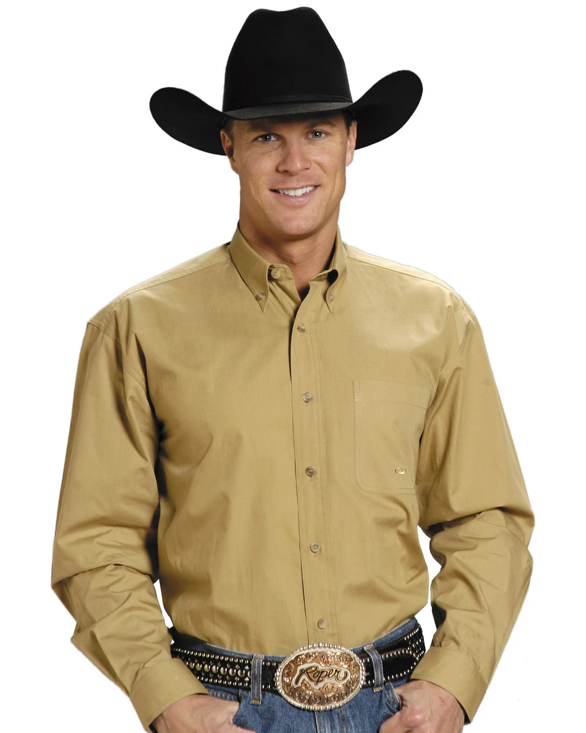 Roper Amarillo Collection Men's Shirt Khaki 8 Roper Amarillo Collection Men's Shirt Khaki - Image 6