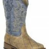 Roper Boys' Tan Cross Cut Western Boots - Square Toe  -Roper Shop 2000221306 280 P1