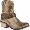 Roper Women's Mae Buckle Strap Fashion Boots - Round Toe Tan 1 Roper Women's Mae Buckle Strap Fashion Boots - Round Toe Tan -Roper Shop 2000223039 280 P1