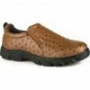 Roper Men's Tan Cotter Ostrich Print Casual Shoes  -Roper Shop 2000223988 280 P1
