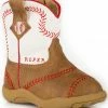 Roper Infant Boys' Cowbaby Baseball Pre-Walker Cowboy Boots - Round Toe For Infant-Boys' Tan -Roper Shop 2000223999 280 P1