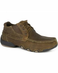Roper Men's Tan High Country Cruisers Casual Driving Moc Shoes