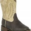 Roper Toddler Boys' Billy Cowboy Boots - Square Toe For Toddler-Boys' Brown -Roper Shop 2000224067 200 P1