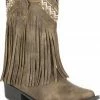 Roper Girls' Brown Fringed Western Boots - Pointed Toe 1 Roper Girls' Brown Fringed Western Boots - Pointed Toe -Roper Shop 2000224162 200 P1