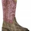 Roper Youth Girls' Cross Cut Western Boots - Square Toe Brown 2 Roper Youth Girls' Cross Cut Western Boots - Square Toe Brown -Roper Shop 2000224683 200 P1