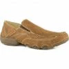 Roper Men's Tan All Over Vintage Driving Moc Shoes  -Roper Shop 2000230386 280 P1
