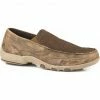 Roper Men's Charlie Canvas Leather Driving Mocs - Moc Toe Brown 2 Roper Men's Charlie Canvas Leather Driving Mocs - Moc Toe Brown -Roper Shop 2000230395 200 P1