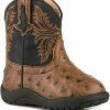 Roper Infant Boys' Jed Brown Ostrich Print Cowbabies Pre-Walker Boots - Round Toe For Infant-Boys' 2 Roper Infant Boys' Jed Brown Ostrich Print Cowbabies Pre-Walker Boots - Round Toe For Infant-Boys' -Roper Shop 2000230408 200 P1