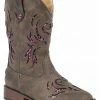 Roper Girls' Brown & Pink Glitter Breeze Cowgirl Boots - Square Toe 1 Roper Girls' Brown & Pink Glitter Breeze Cowgirl Boots - Square Toe -Roper Shop 2000230720 200 P1
