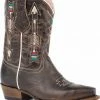 Roper Girls' Arrows Waxy Brown Leather Cowgirl Boots - Snip Toe 2 Roper Girls' Arrows Waxy Brown Leather Cowgirl Boots - Snip Toe -Roper Shop 2000230730 200 P1