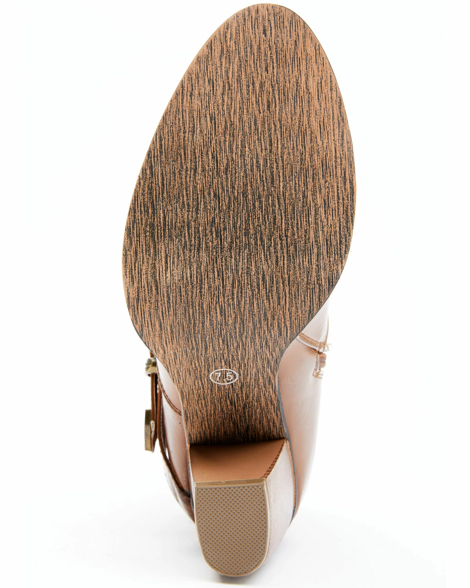 Roper Women's Maybelle Burnished Brown Belted Short Western Boots - Round Toe 9 Roper Women's Maybelle Burnished Brown Belted Short Western Boots - Round Toe - Image 7