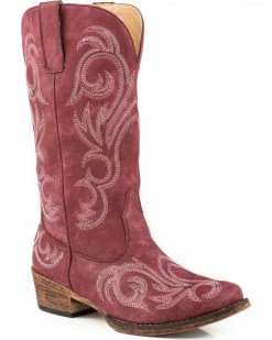 Roper Women's Raspberry Riley Vintage Western Boots - Snip Toe