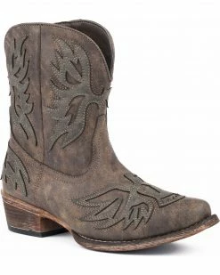 Roper Women's Amelia Eagle Overlay Western Boots - Snip Toe