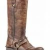 Roper Women's Selah Vintage Brown Leather Harness Boots - Round Toe -Roper Shop 2000231050 200 P1