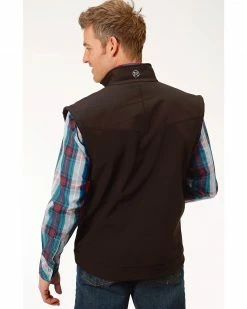 Roper Men's Concealed Carry Softshell Vest Black 8 Roper Men's Concealed Carry Softshell Vest Black -Roper Shop 2000232087 001 P2