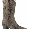 Roper Women's Brown Alisa Metallic Inlay Boots - Pointed Toe 2 Roper Women's Brown Alisa Metallic Inlay Boots - Pointed Toe -Roper Shop 2000254012 200 P1