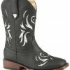 Roper Girls' Black Glitter Breeze Cowgirl Boots - Square Toe 2 Roper Girls' Black Glitter Breeze Cowgirl Boots - Square Toe -Roper Shop 2000254097 001 P1